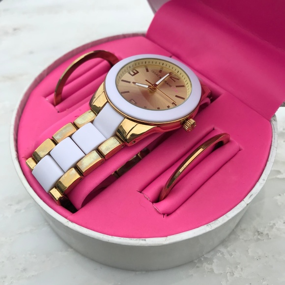 ISAAC MIZRAHI LIVE! — White & Gold Ceramic Watch - Picture 4 of 7